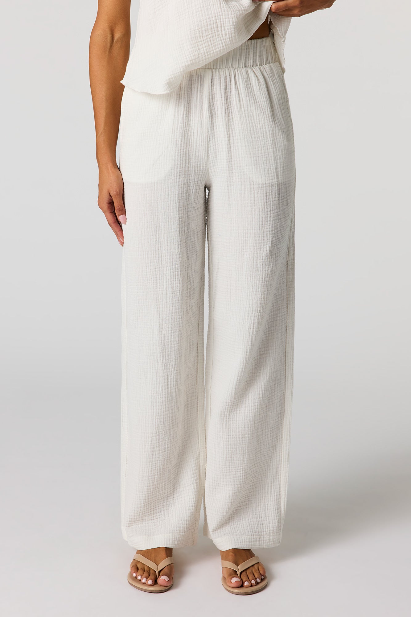 Gauze Wide Leg Pant – Urban Planet