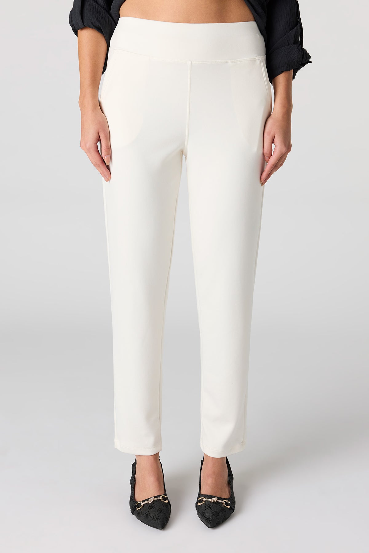 Alt View 2. Straight Leg Dress Pant - White