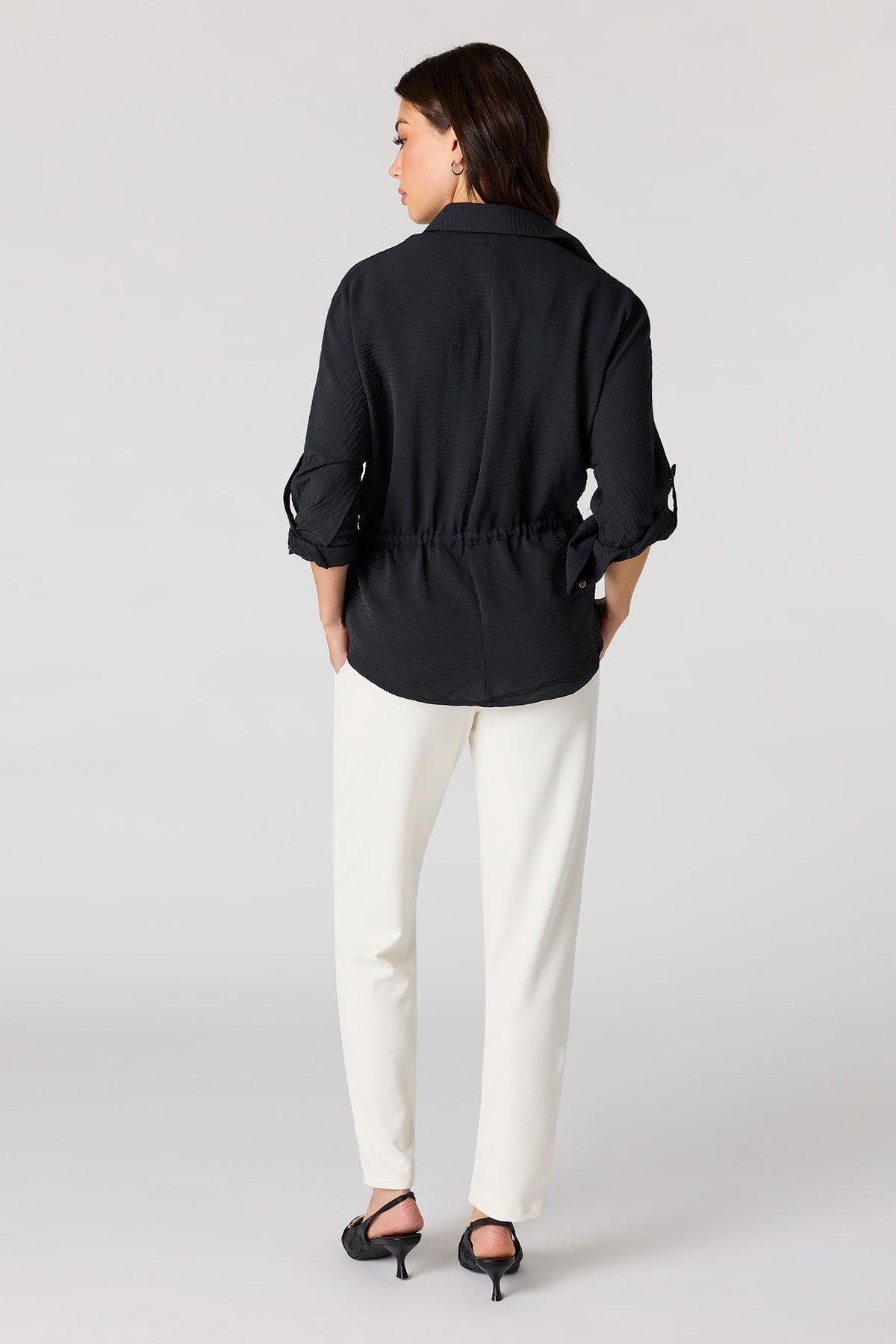 Alt View 3. Straight Leg Dress Pant - White