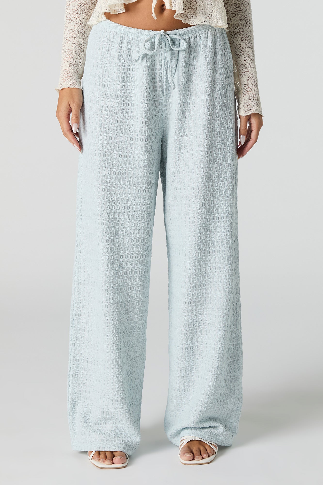 Textured Knit Wide Leg Pant – Urban Planet