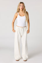 Ribbed Wide Leg Pant