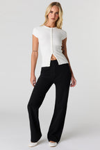 Pantalon côtelé à jambe droite
