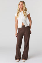 Pantalon côtelé à jambe droite