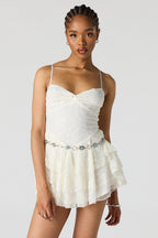 Tiered Lace Romper