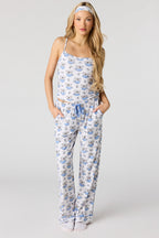 Tank & Pant & Headband Soft Pajama Set