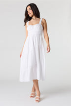 Sweetheart Neck Midi Dress