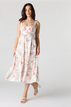 Sweetheart Neck Midi Dress