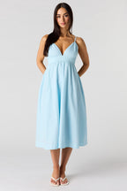 Poplin Midi Dress