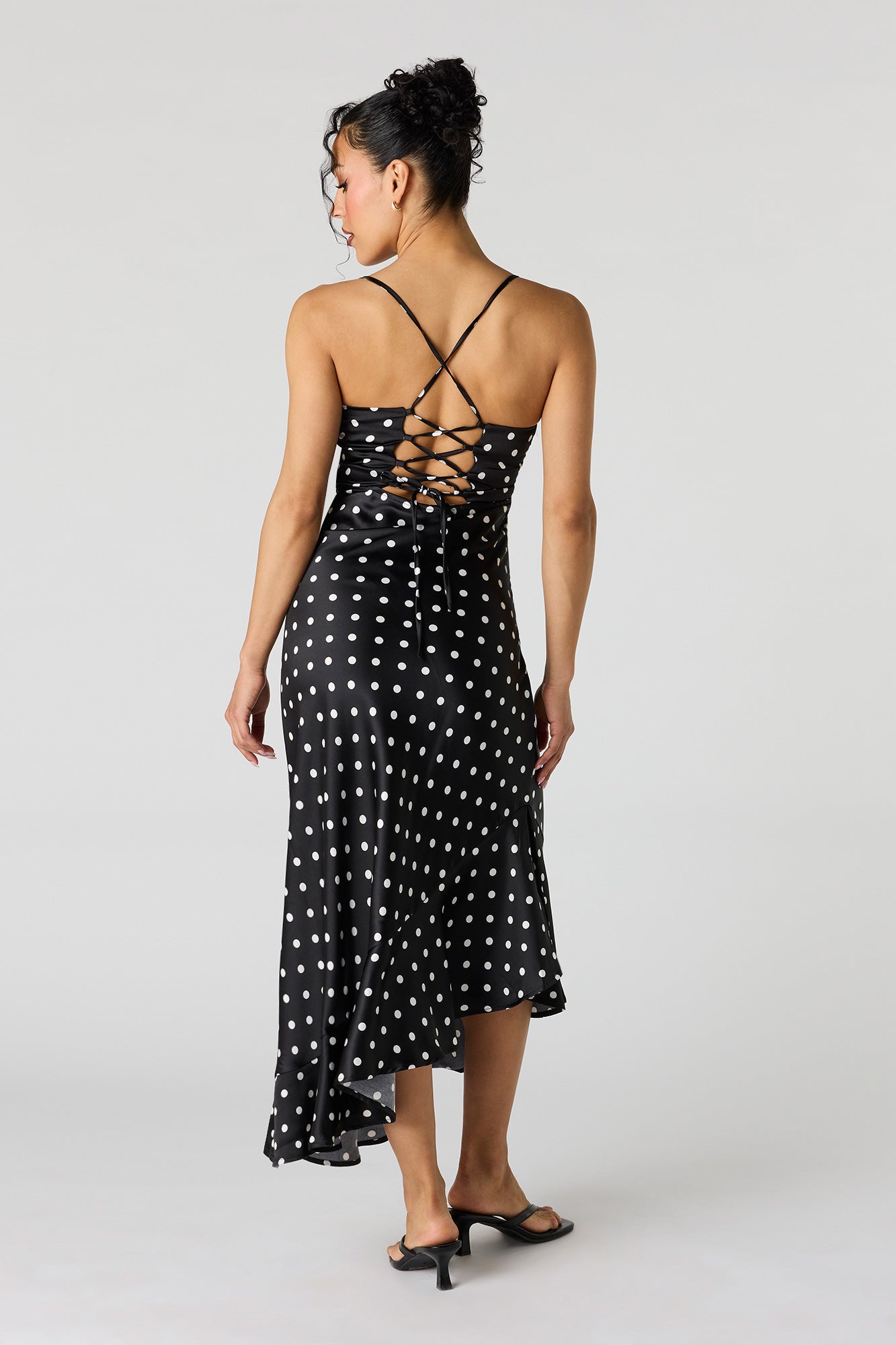 Satin Asymmetrical Maxi Dress – Urban Planet
