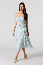 Robe midi en chiffon