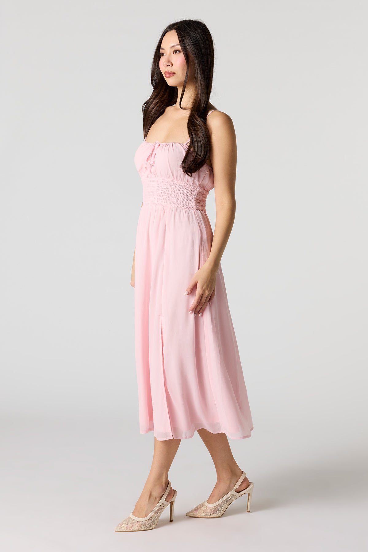 Vue alternative 2. Robe midi en chiffon