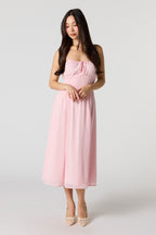 Robe midi en chiffon