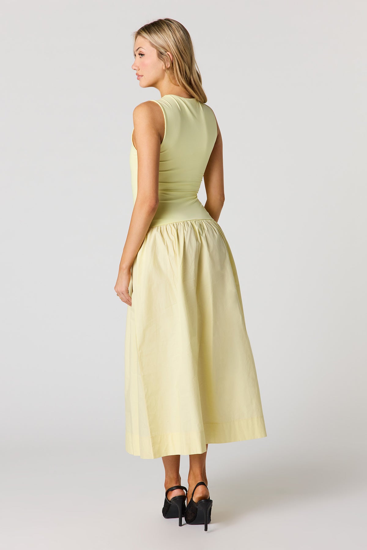 Drop Waist Midi Dress Urban Planet Drop Waist Midi Dress Urban Planet