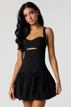 Cut Out Mini Bubble Dress