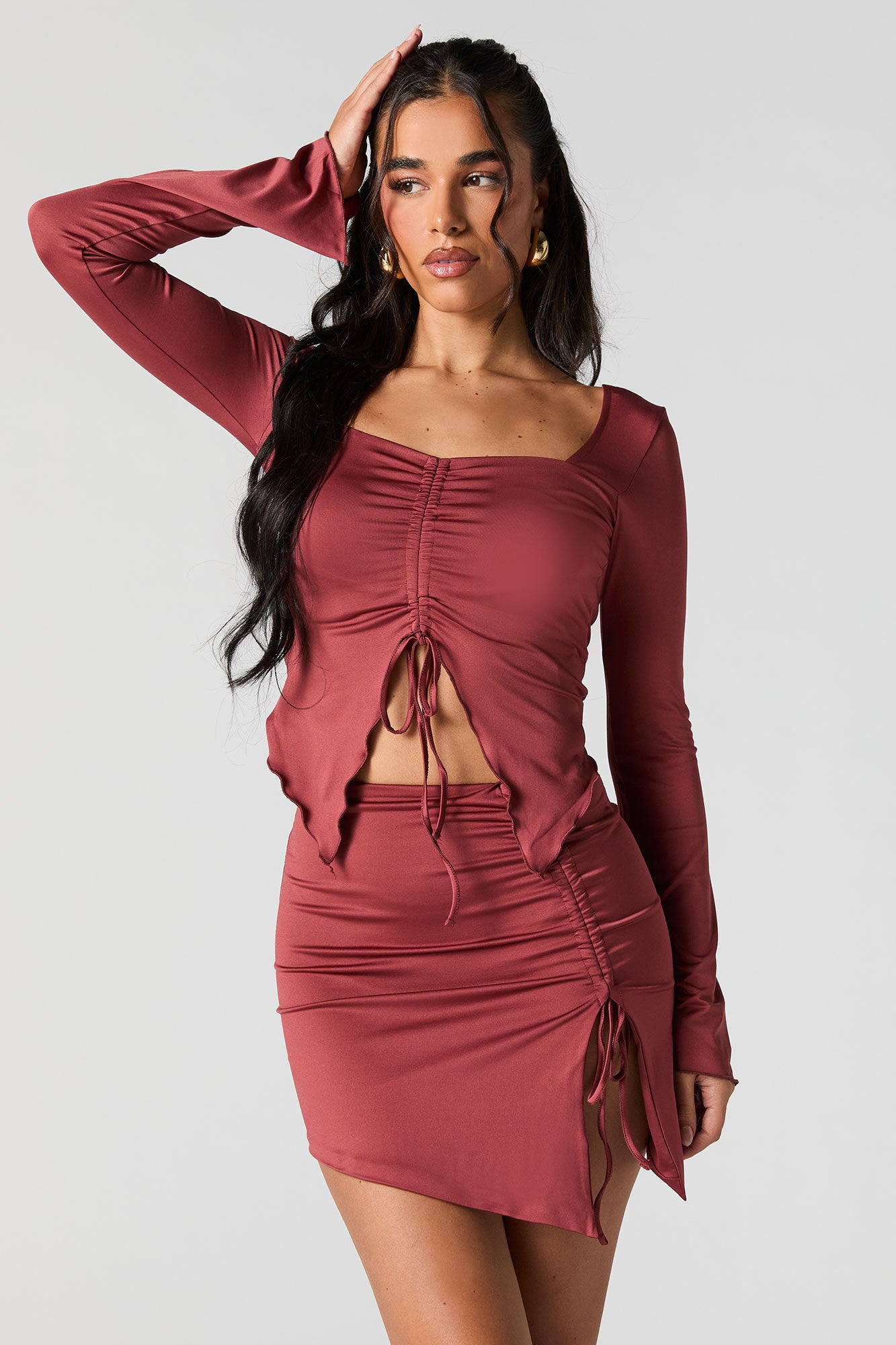 Drawstring Asymmetrical Mini Skirt – Urban Planet
