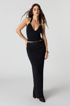 Jupe maxi ruchée