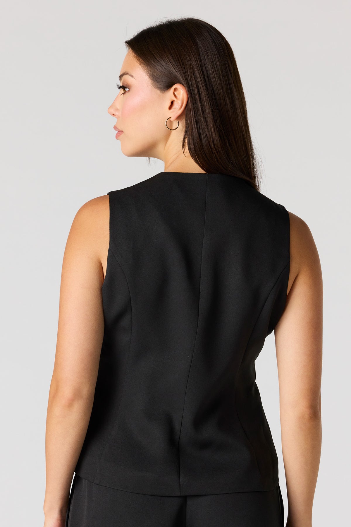 Vue alternative 2. Short en crêpe à taille coulissante