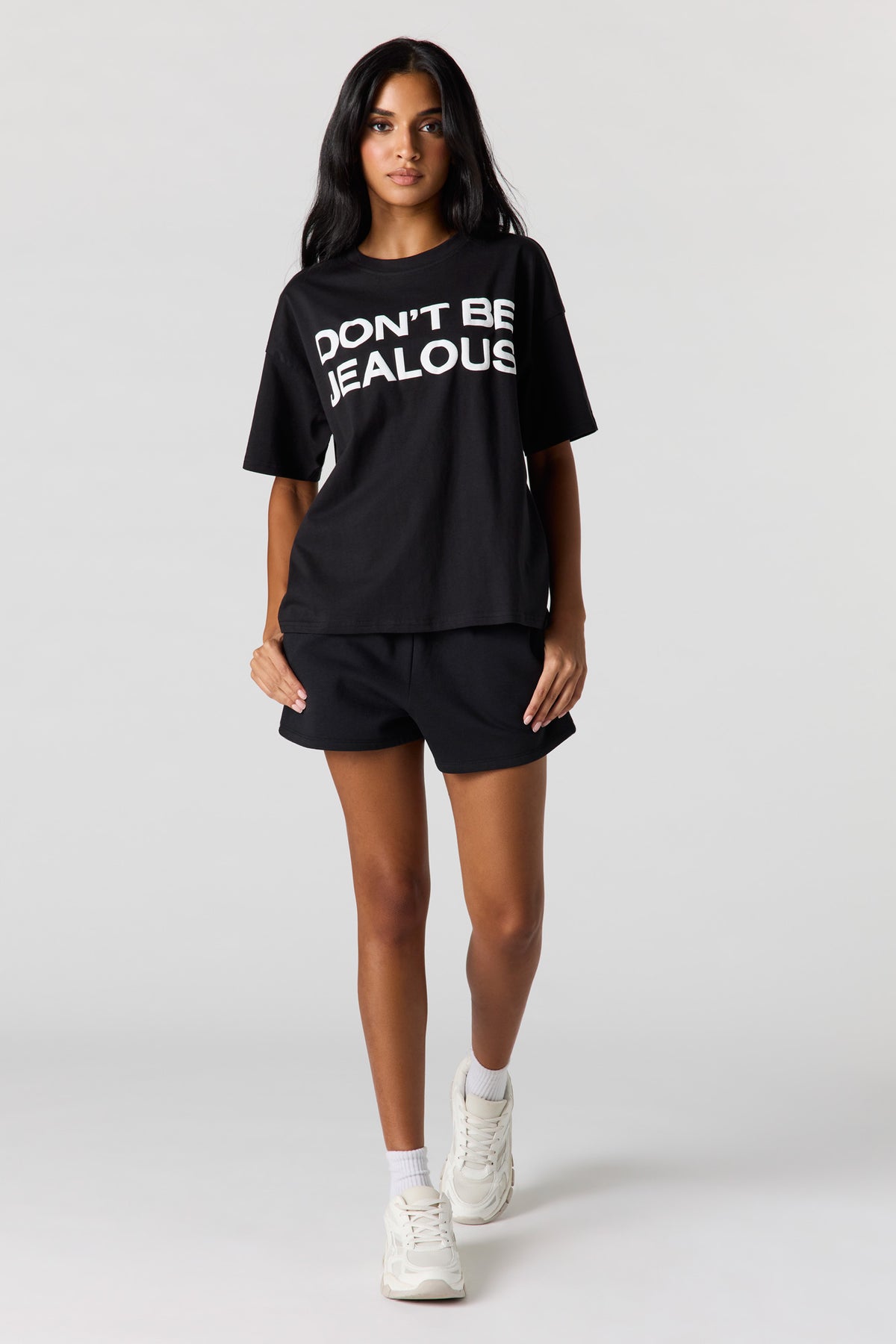 Alt View 3. Fleece Short - Black