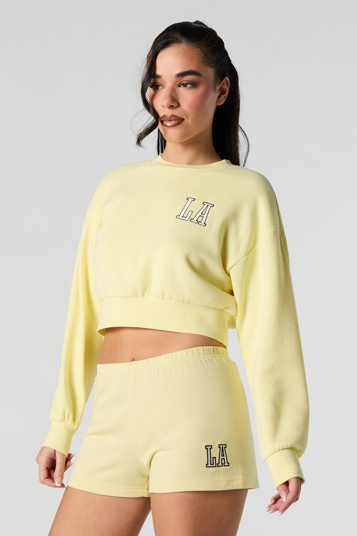 Short en ratine à broderie Active
