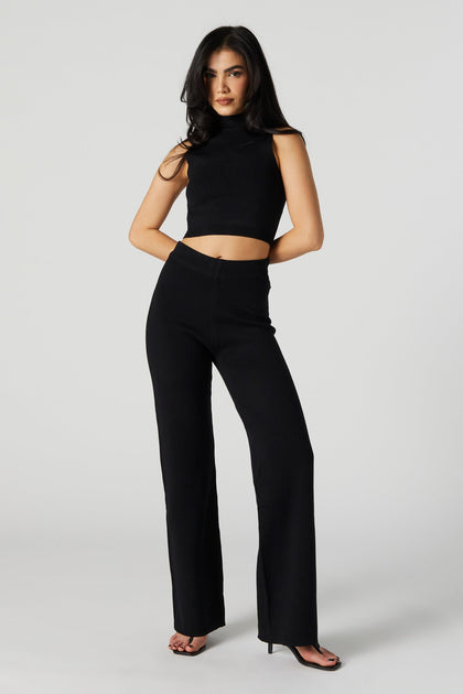 Pantalon best sale high waist