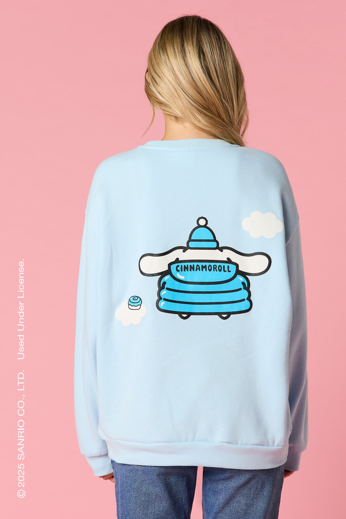 Alt View 2. Cinnamoroll™ Puff Print Fleece Sweatshirt - Blue