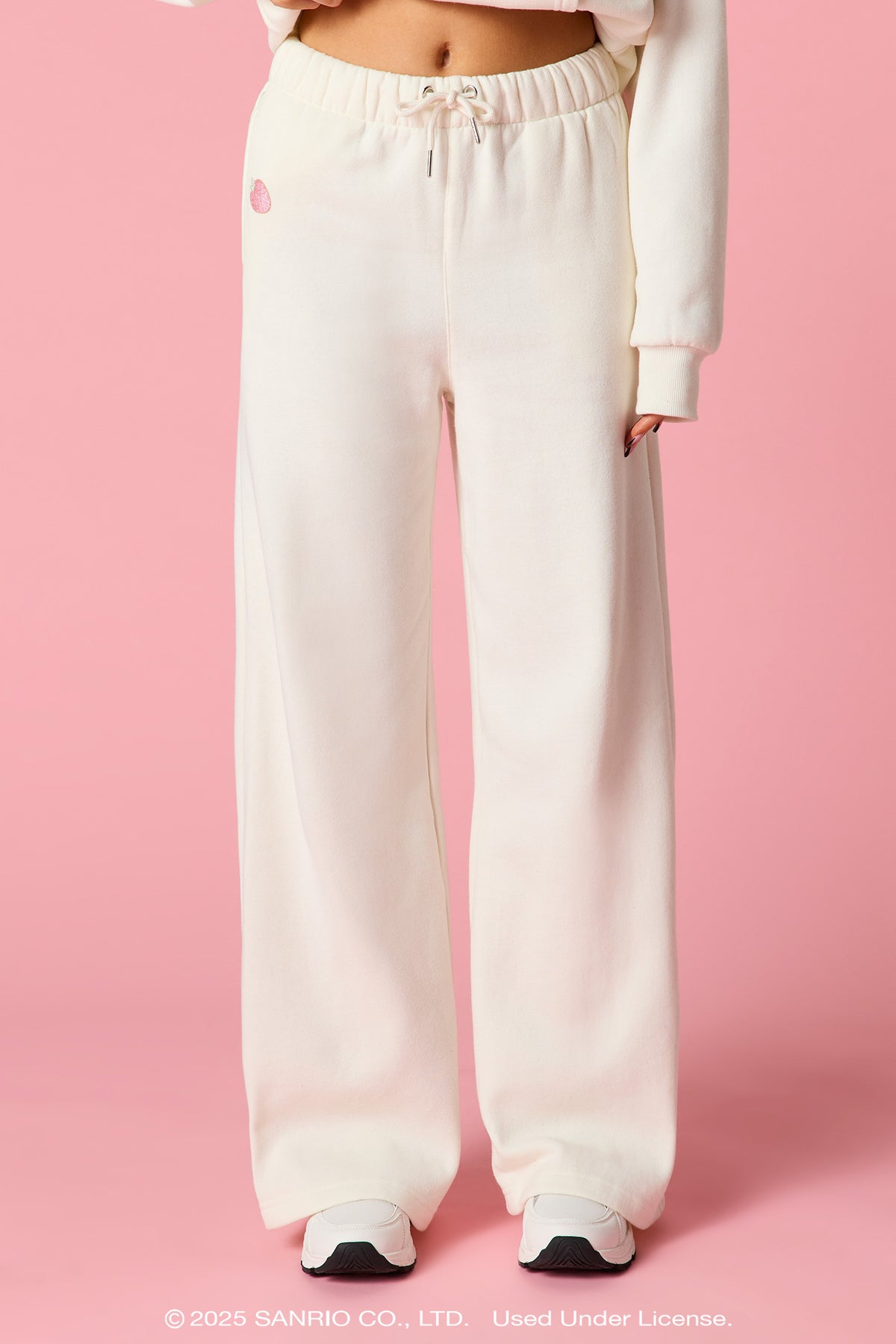 Vue alternative 2. Pantalon d'entraînement à jambe large en molleton avec imprimé My Melody™