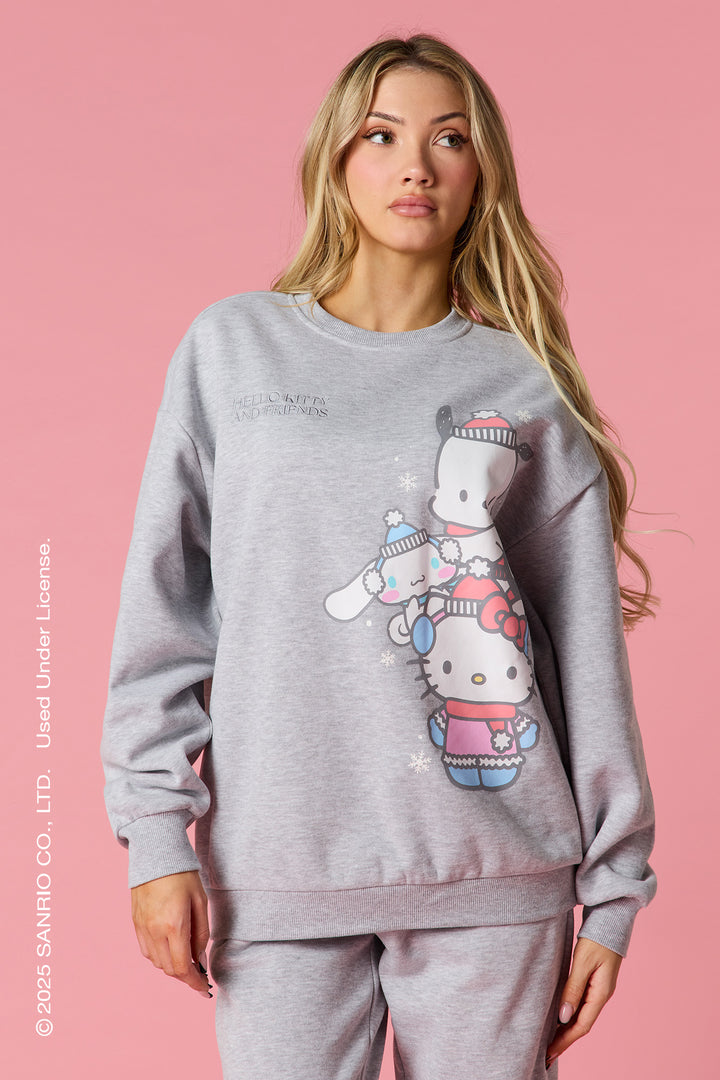Hello Kitty® and Friends Embroidered Fleece Sweatshirt