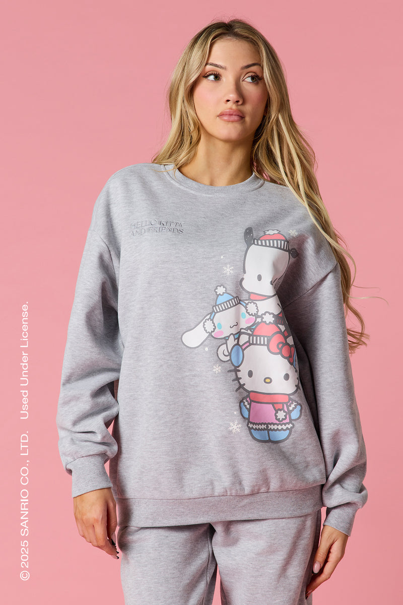 Hello Kitty® and Friends Embroidered Fleece Sweatshirt