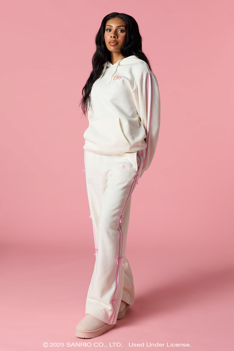 My Melody™ Puff Print 3D Bow Wide Leg Sweatpant