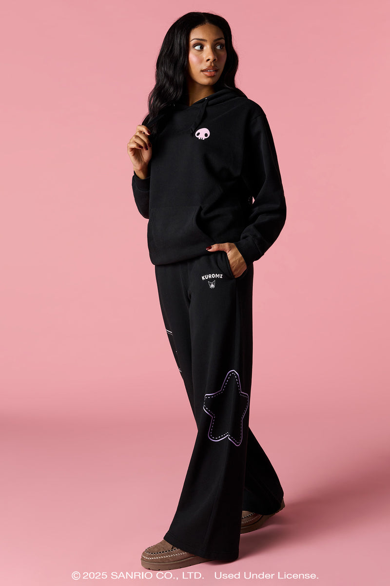 Kuromi™ Embroidered Wide Leg Sweatpant