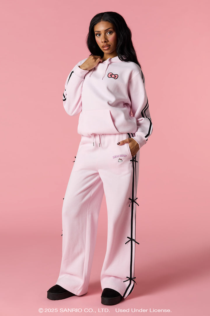 Hello Kitty® Puff Print 3D Bow Wide Leg Sweatpant