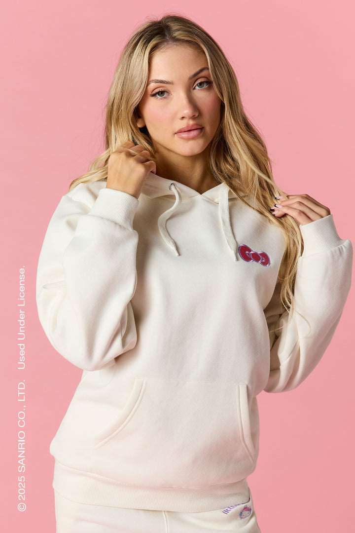 Hello Kitty® Winter Puff Print Fleece Hoodie