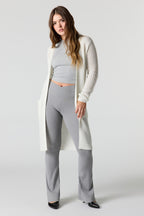 Open Knit Longline Cardigan