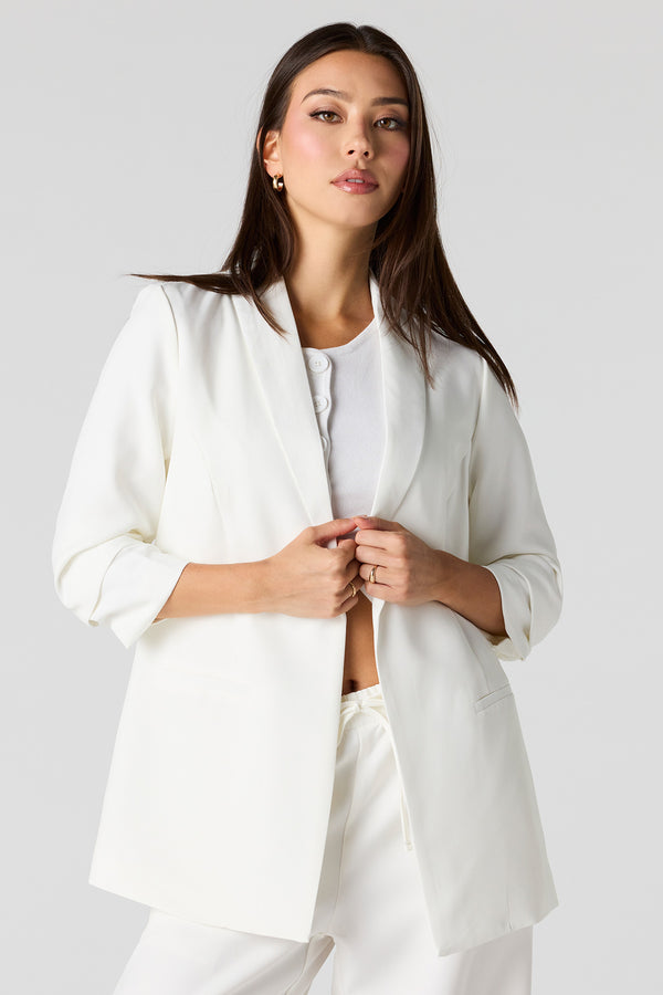 Blazer Court Femme Forever 21 - Bordeaux, Coton, Taille S