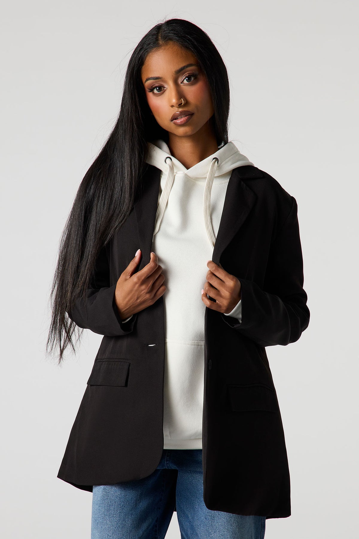Vue alternative 2. Blazer surdimensionné imprimé