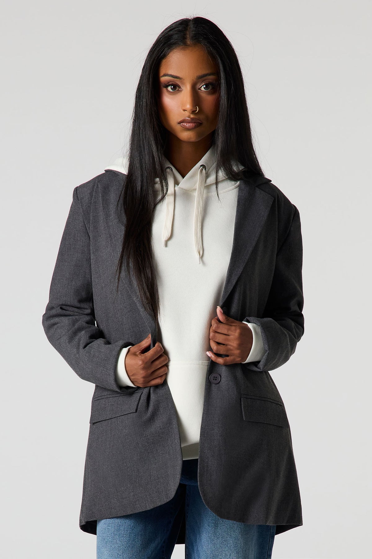 Vue alternative 2. Blazer surdimensionné imprimé