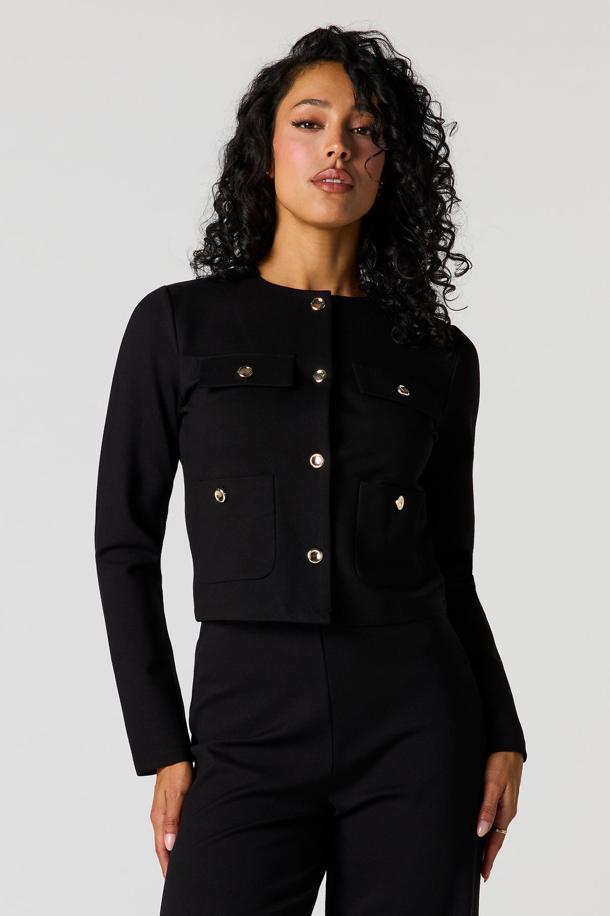 Blouson boutonné structuré