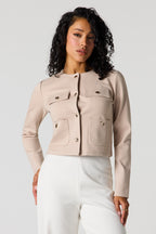 Blouson boutonné structuré