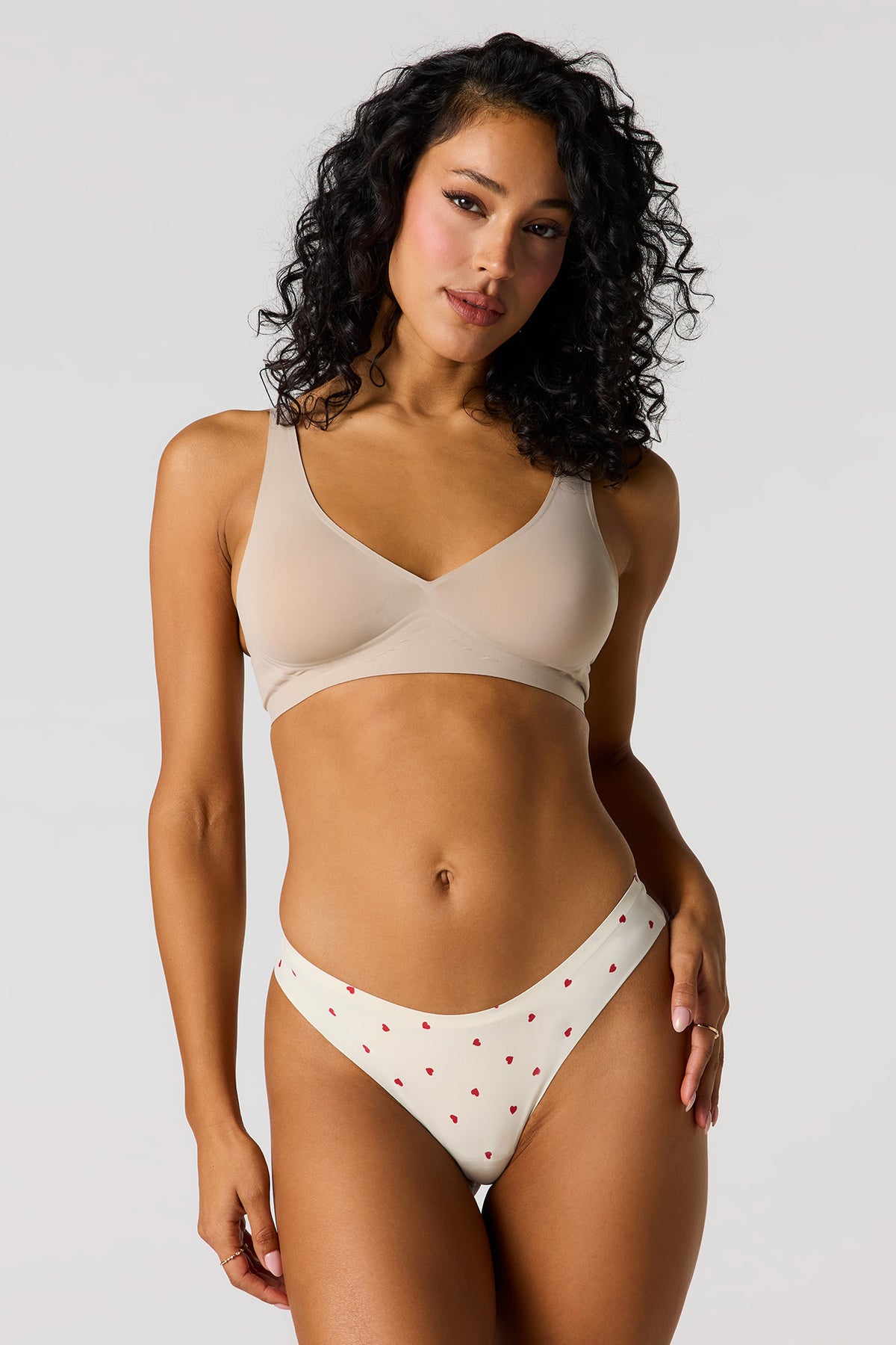 No-Show Thong Panty (3 Pack) - Red