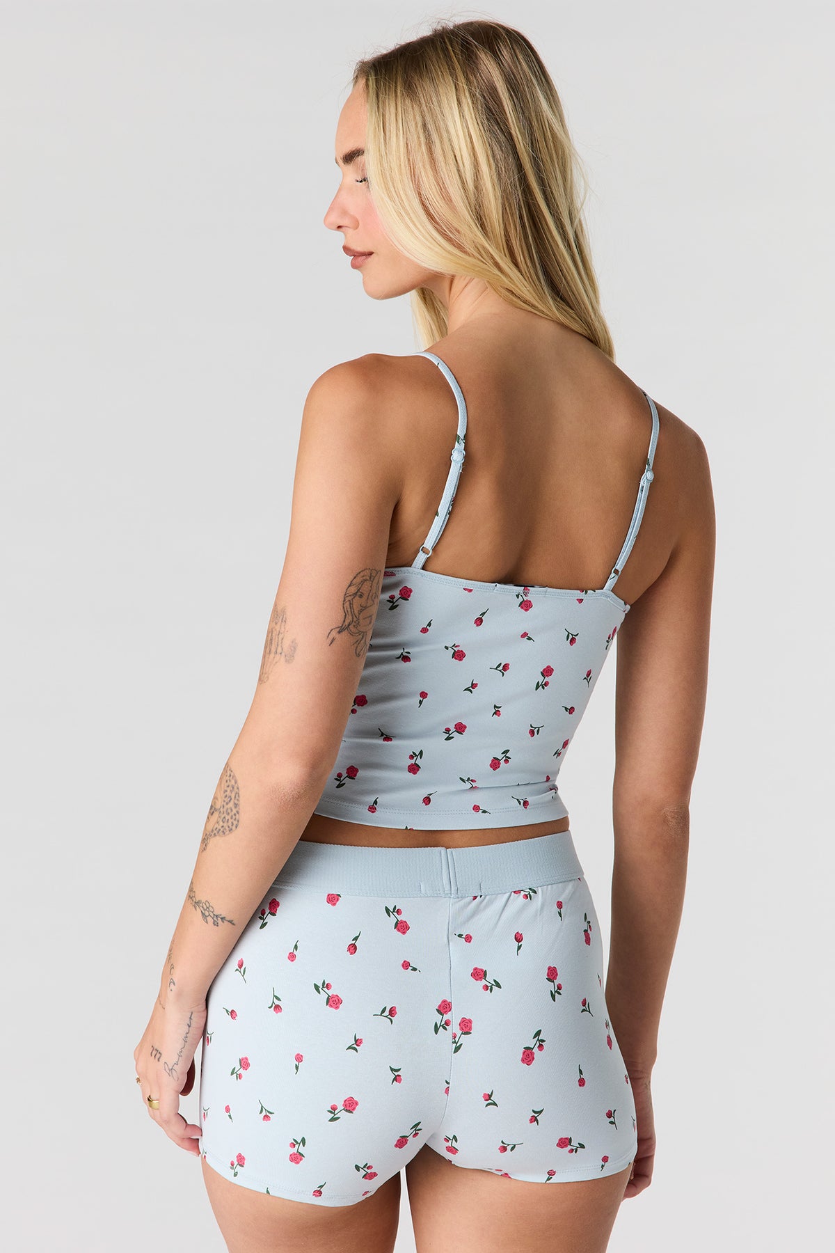 Vue alternative 3. Ensemble pyjama avec débardeur imprimé et caleçon