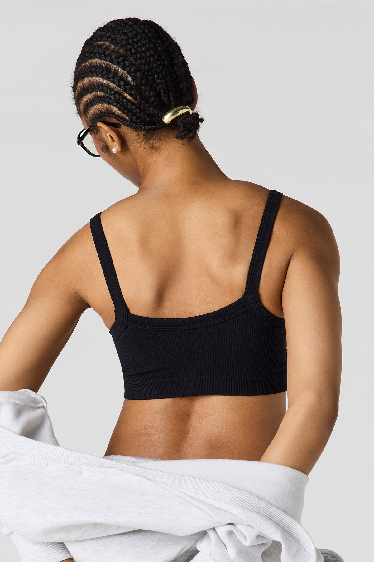 Vue alternative 2. Bralette sans couture à encolure carrée
