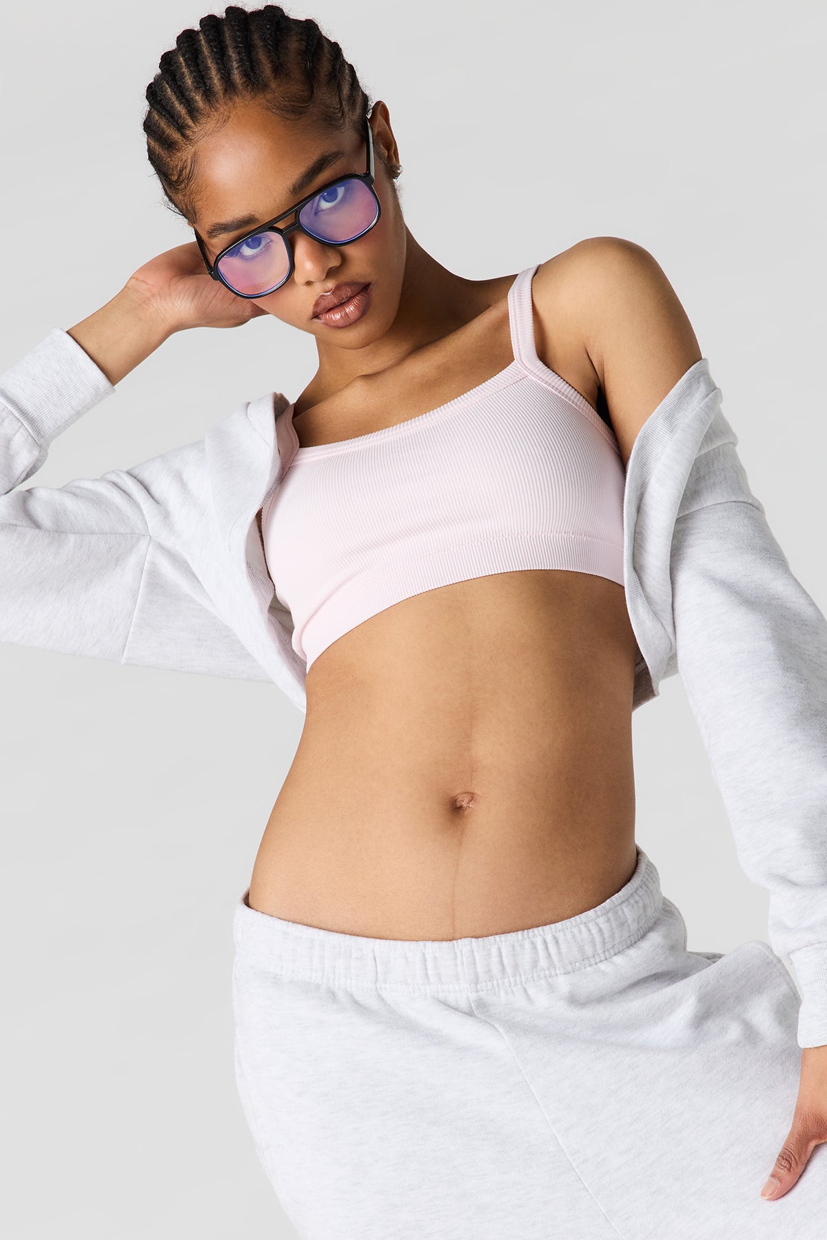 Bralette sans couture à encolure carrée