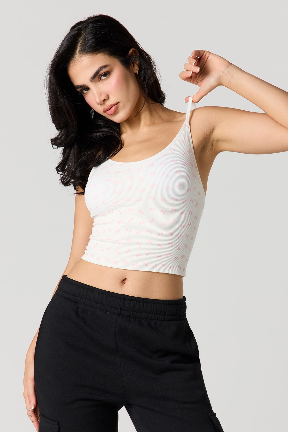Braless Seamless Ribbed Tank - Pink