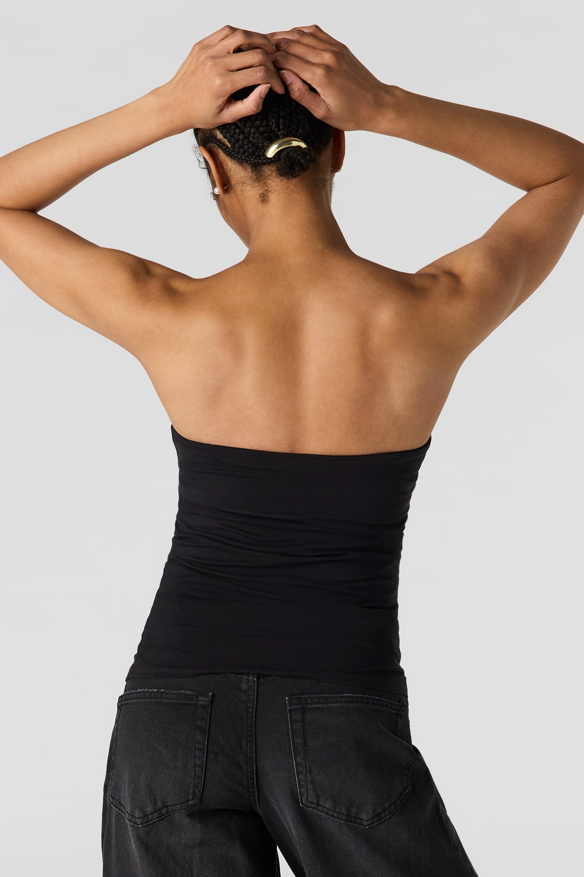 Alt View 6. Braless Tube Top - Brown