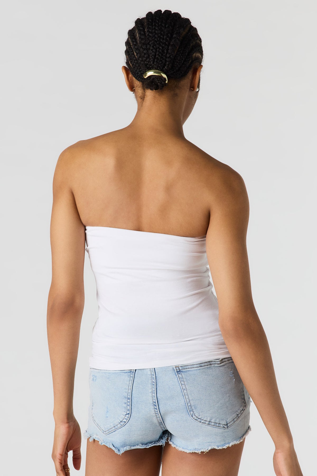 Alt View 2. Braless Tube Top - White
