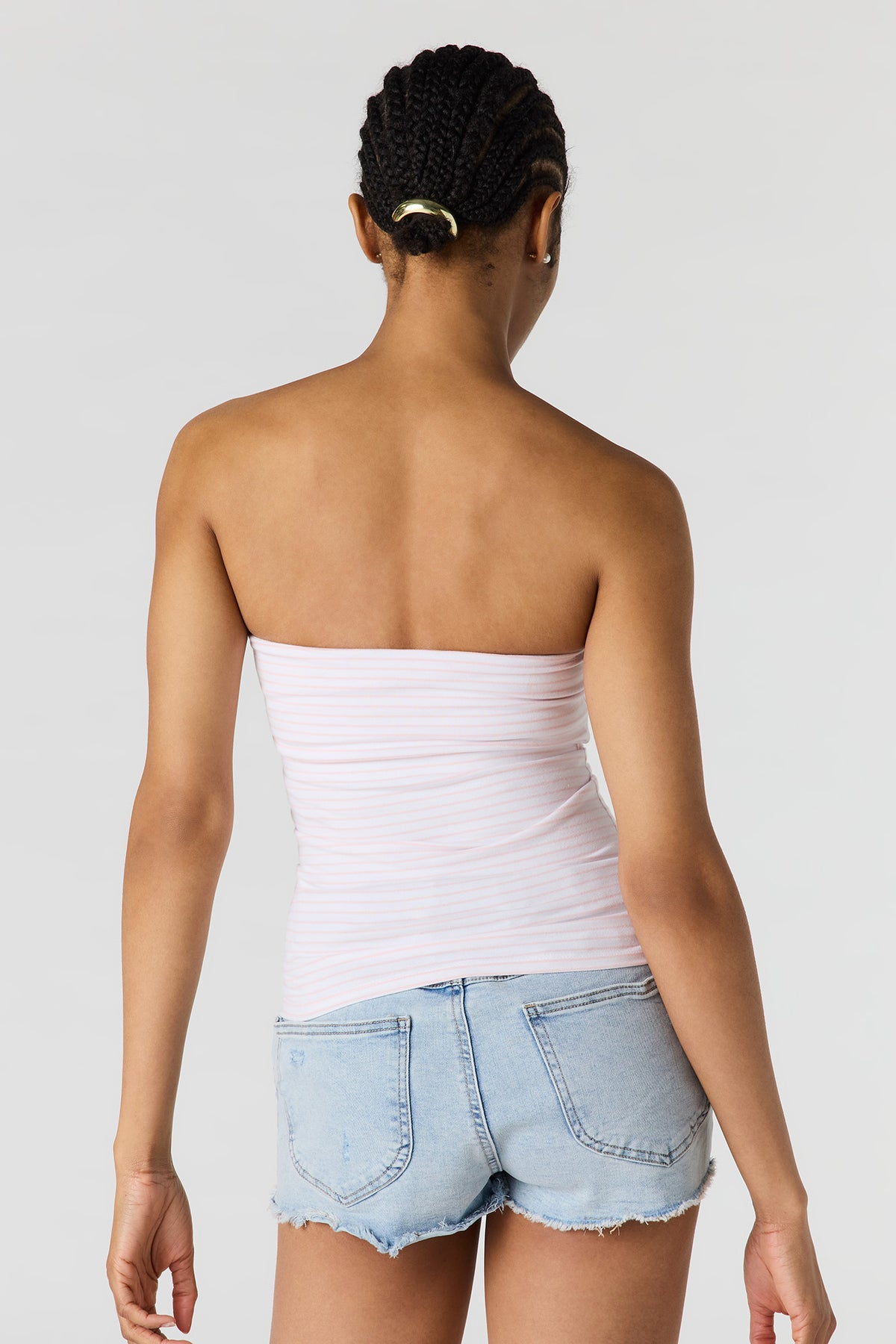 Alt View 2. Braless Tube Top - Dusty Rose