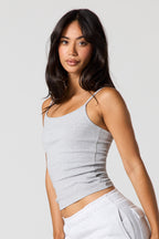 Ribbed Scoop Neck Cami