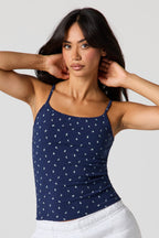 Ribbed Scoop Neck Cami