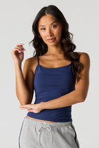 Camisole unie avec soutien-gorge intégré