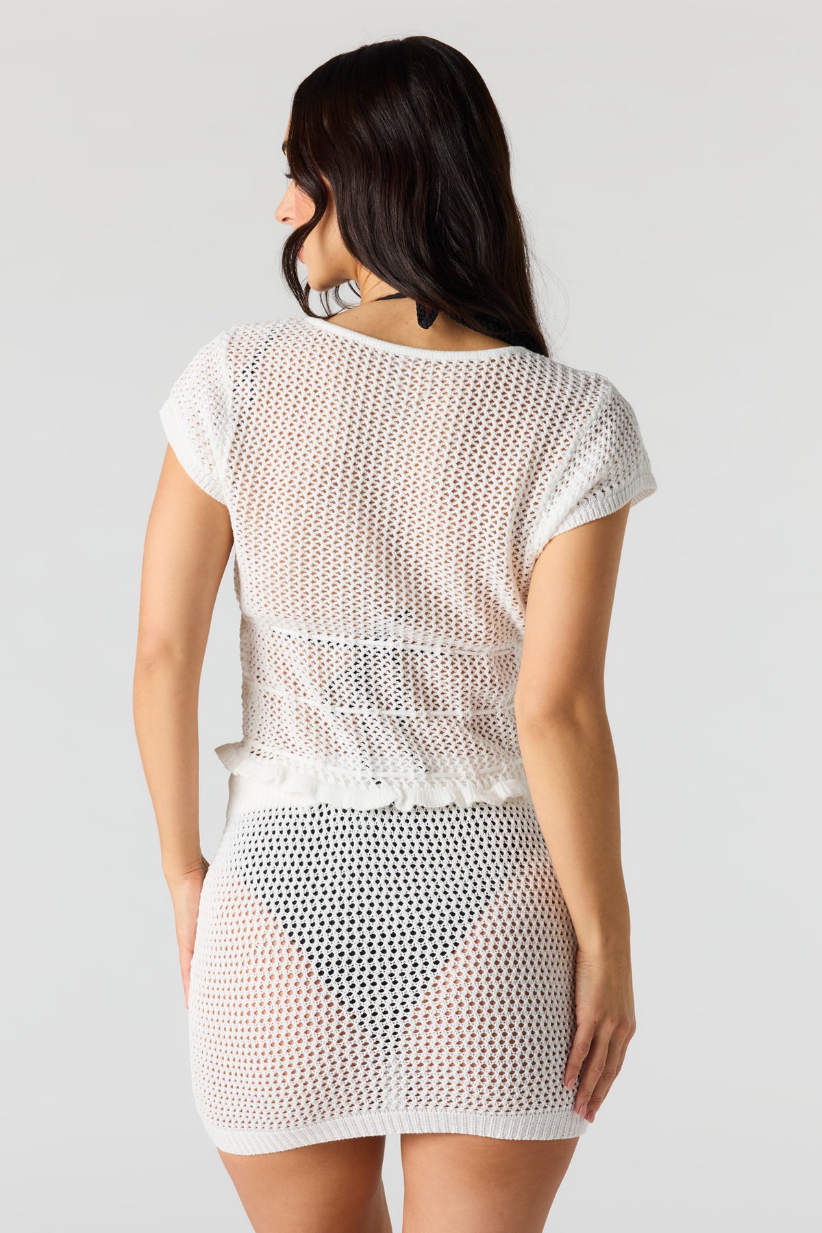 Vue alternative 10. Minijupe couvre-maillot crochetée